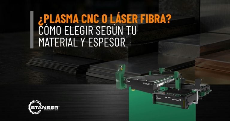 ¿Plasma CNC o láser fibra? Cómo elegir según tu material y espesor