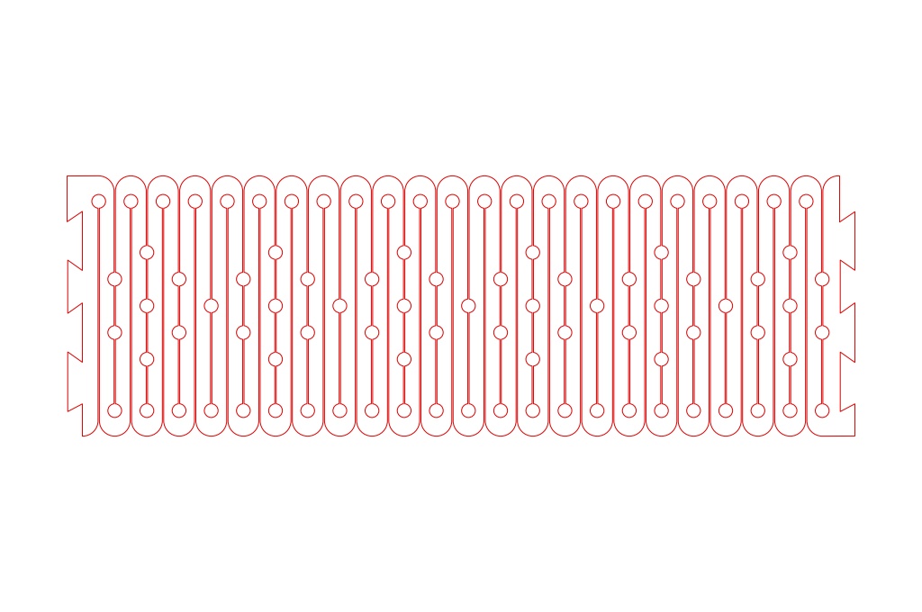 Brazalete flexible 3 — vector para corte CNC