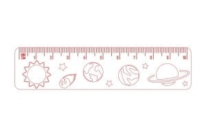 Regla de 10 cm- Planetas