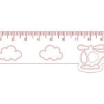 vector descargable para reproducir el diseño de una regla de 10 cm de helicóptero.    Utiliza tu máquina de corte CNC