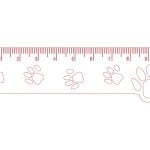 Regla de 10 cm- huellas - Vector descarganle para corte CNC y grabado laser gratis | Stanser