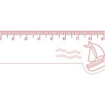 Regla 10 cm de barco - Vector descarganle para corte CNC y grabado laser gratis | Stanser