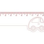 vector descargable para reproducir el diseño de una regla de 10 cm de auto.    Utiliza tu máquina de corte CNC para realizar este proyecto.