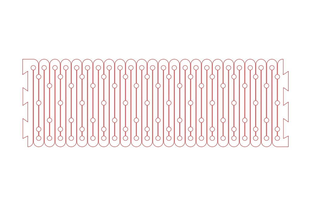 Brazalete flexible 4 — vector para corte CNC