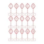 vector descargable para reproducir el diseño de unos números con base #5.   Utiliza tu máquina de corte CNC para realizar este proyecto.