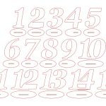 Números serif del 1 al 15 - Vector descarganle para corte CNC y grabado laser gratis | Stanser