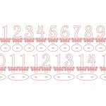 Números con ornamento - Vector descarganle para corte CNC y grabado laser gratis | Stanser