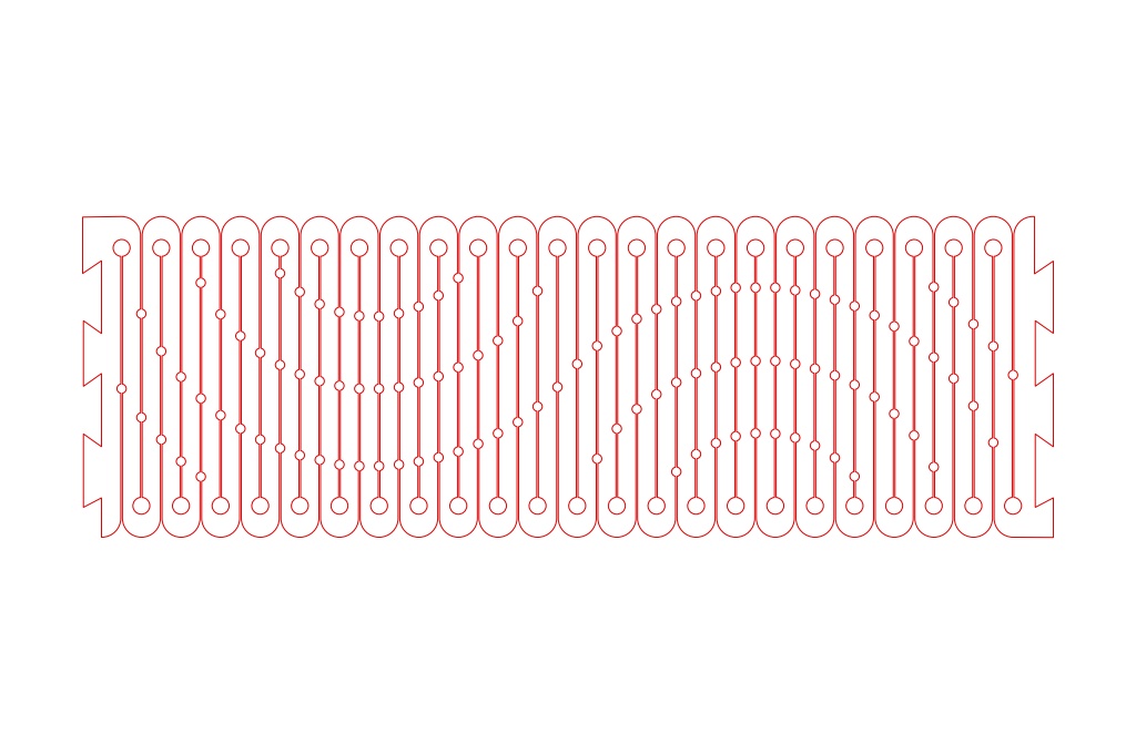 Brazalete flexible 5 — vector para corte CNC