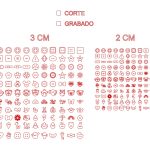 vector descargable para reproducir el diseño de un set de botones para ropa.   Utiliza tu máquina de corte CNC