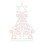 vector descargable para reproducir el diseño de un árbol de Navidad 3.    Utiliza tu máquina de corte CNC para realizar este proyecto.