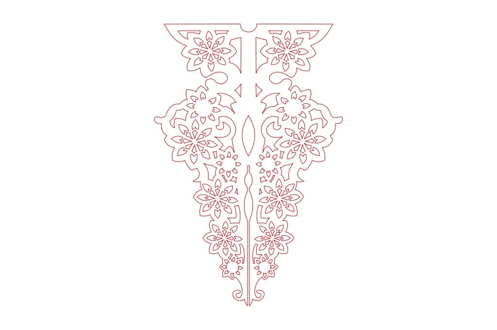 Árbol de navidad 4 — vector para corte CNC