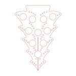vector descargable para reproducir el diseño de un árbol de Navidad 5.    Utiliza tu máquina de corte CNC para realizar este proyecto.