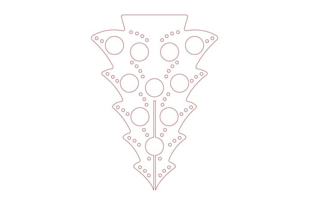 Árbol de navidad 5 — vector para corte CNC
