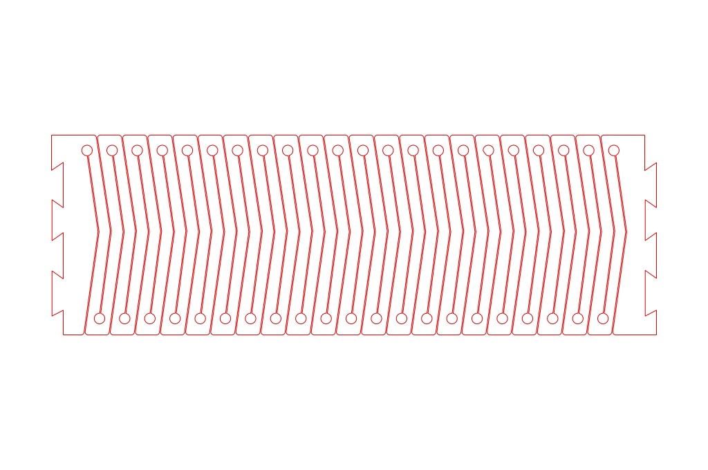 Brazalete flexible 6 — vector para corte CNC