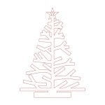 vector descargable para reproducir el diseño de un árbol de Navidad 11.    Utiliza tu máquina de corte CNC para realizar este proyecto.