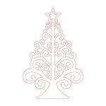 Árbol de navidad 12 - Vector descarganle para corte CNC y grabado laser gratis | Stanser
