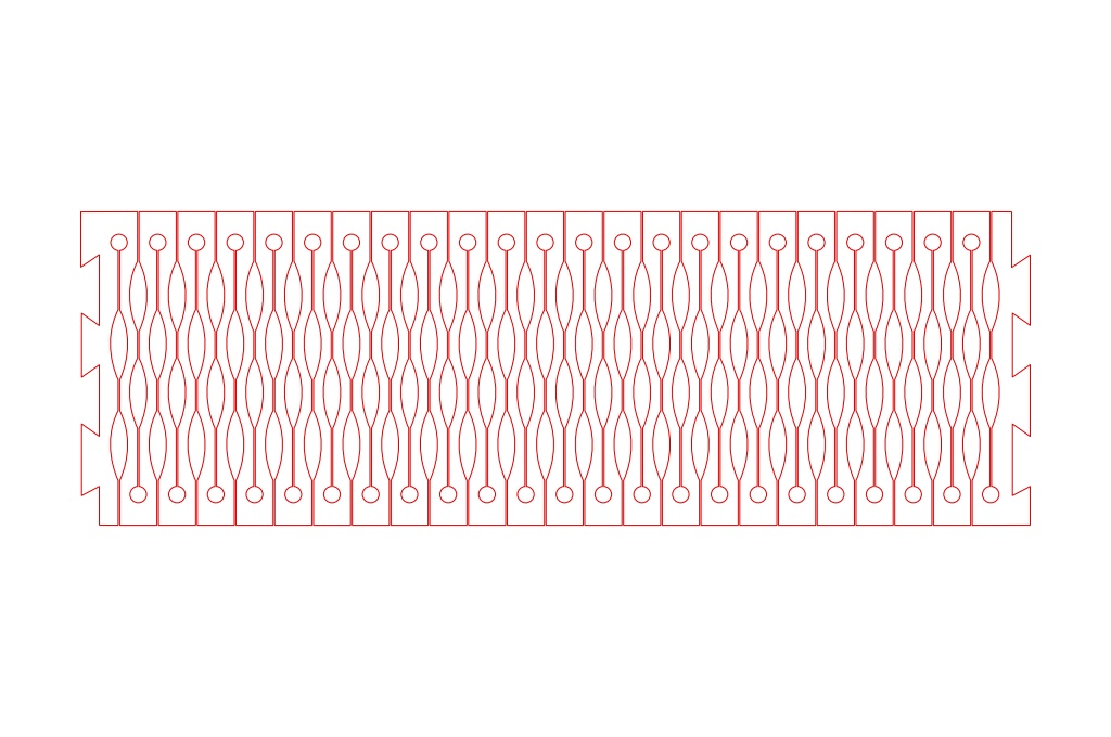 Brazalete flexible 7 — vector para corte CNC