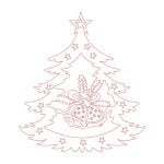 vector descargable para reproducir el diseño de un árbol de Navidad con lazo.    Utiliza tu máquina de corte CNC para realizar este proyecto.