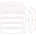 Organizador de joyería - Vector SVG DXF para CNC Router y Laser CO2 - Descargable gratis | Stanser