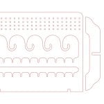 vector descargable para reproducir el diseño de un organizador de bisutería.    Utiliza tu máquina de corte CNC para realizar este proyecto.