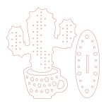 vector descargable para reproducir el diseño de un cactus.   Utiliza tu máquina de corte CNC para realizar este proyecto.