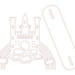 Organizador de joyería castillo - Vector descarganle para corte CNC y grabado laser gratis | Stanser