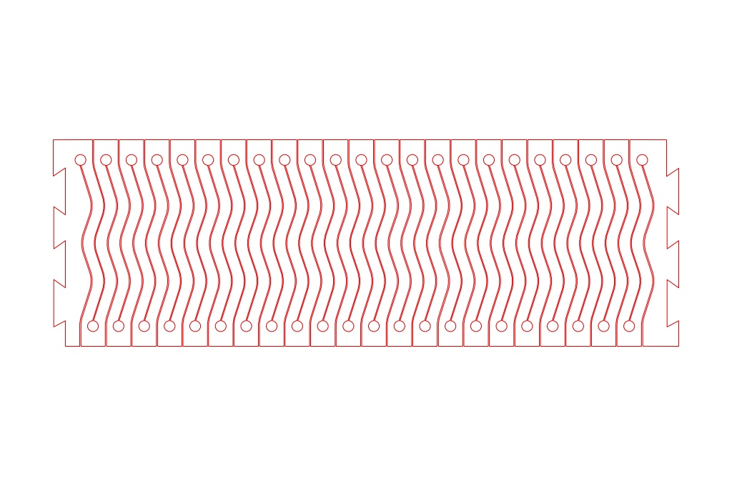 Brazalete flexible 8 — vector para corte CNC