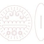 vector descargable para reproducir el diseño de un organizador de joyería floral.   Utiliza tu máquina de corte CNC