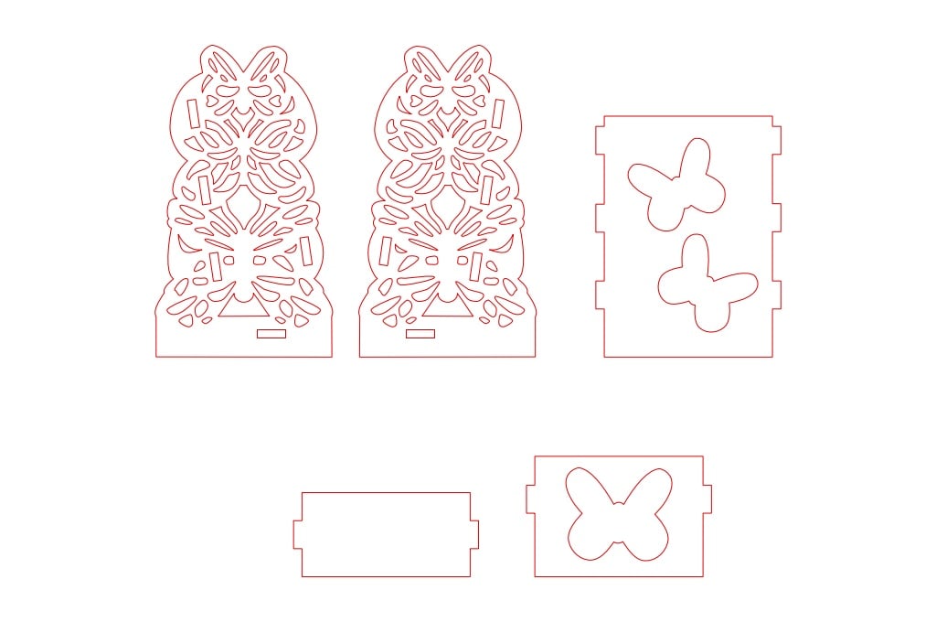 Base para tarjetas de presentación — vector para corte CNC