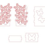 Base para tarjetas de presentación mariposa - Vector descarganle para corte CNC y grabado laser gratis | Stanser