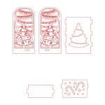 vector descargable para reproducir el diseño de una base para tarjetas de presentación de pino.    Utiliza tu máquina de corte CNC