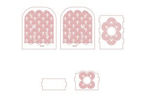 Base para tarjetas de presentación círculos